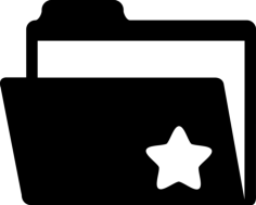 Favorites Folder Vinyl Svg File, Free Vectors File